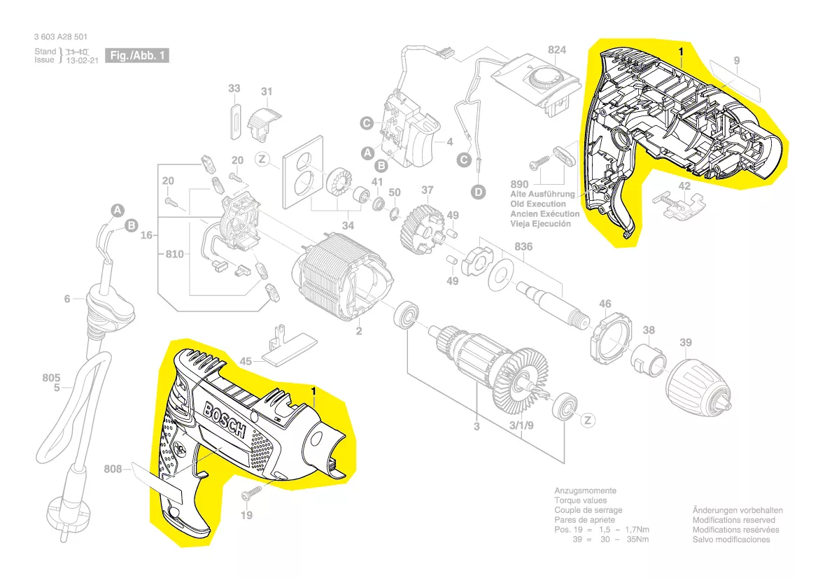 Coquille réf. 2 609 005 554 BOSCH